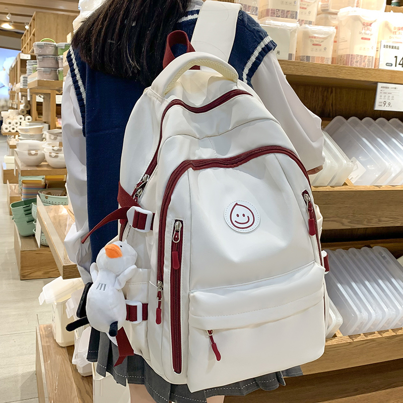 Schoolbag Neutral College Student 2023 New Junior High School Student Simple High School Student Good-looking Computer Backpack Backpack