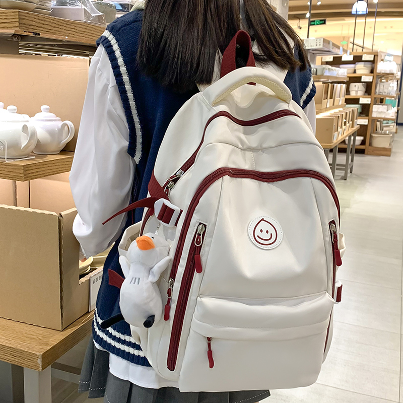 Schoolbag Neutral College Student 2023 New Junior High School Student Simple High School Student Good-looking Computer Backpack Backpack