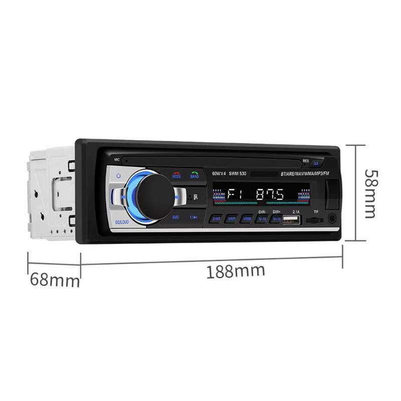 12V Dual U Car MP3 Bluetooth Hands-Free Call Car MP3 Player U Disk Pluggable Radio Jsd-530