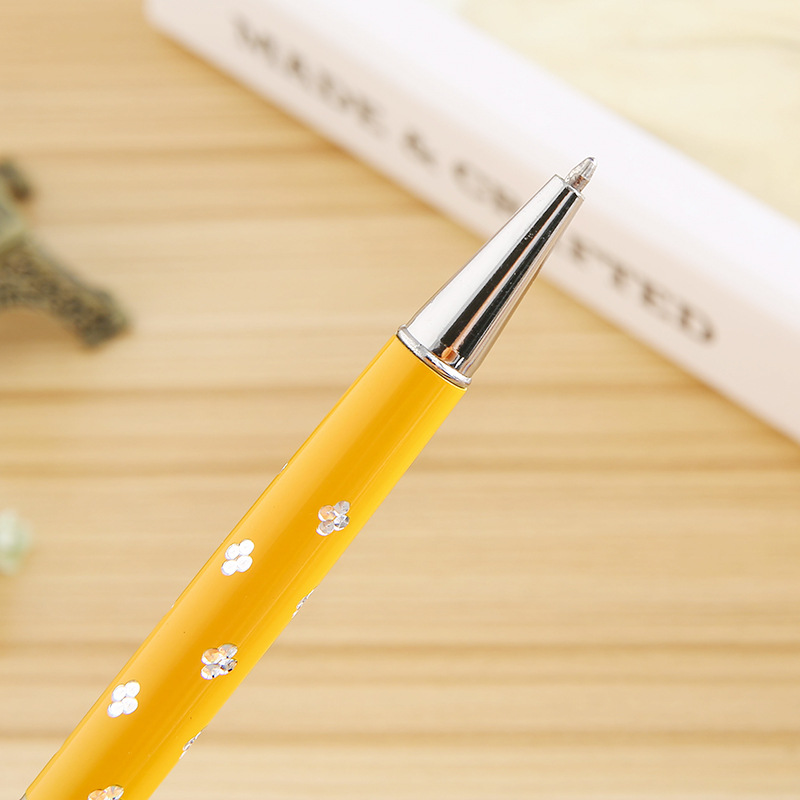 Plum Crystal Pen Capacitive Touch Screen Metal Ball Point Pen Multifunctional Pen Printable Logo Festival Gift Pen DIY