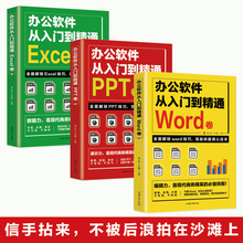 全3册办公软件从入到精通Word卷Excel卷PPT卷 office教程个人简