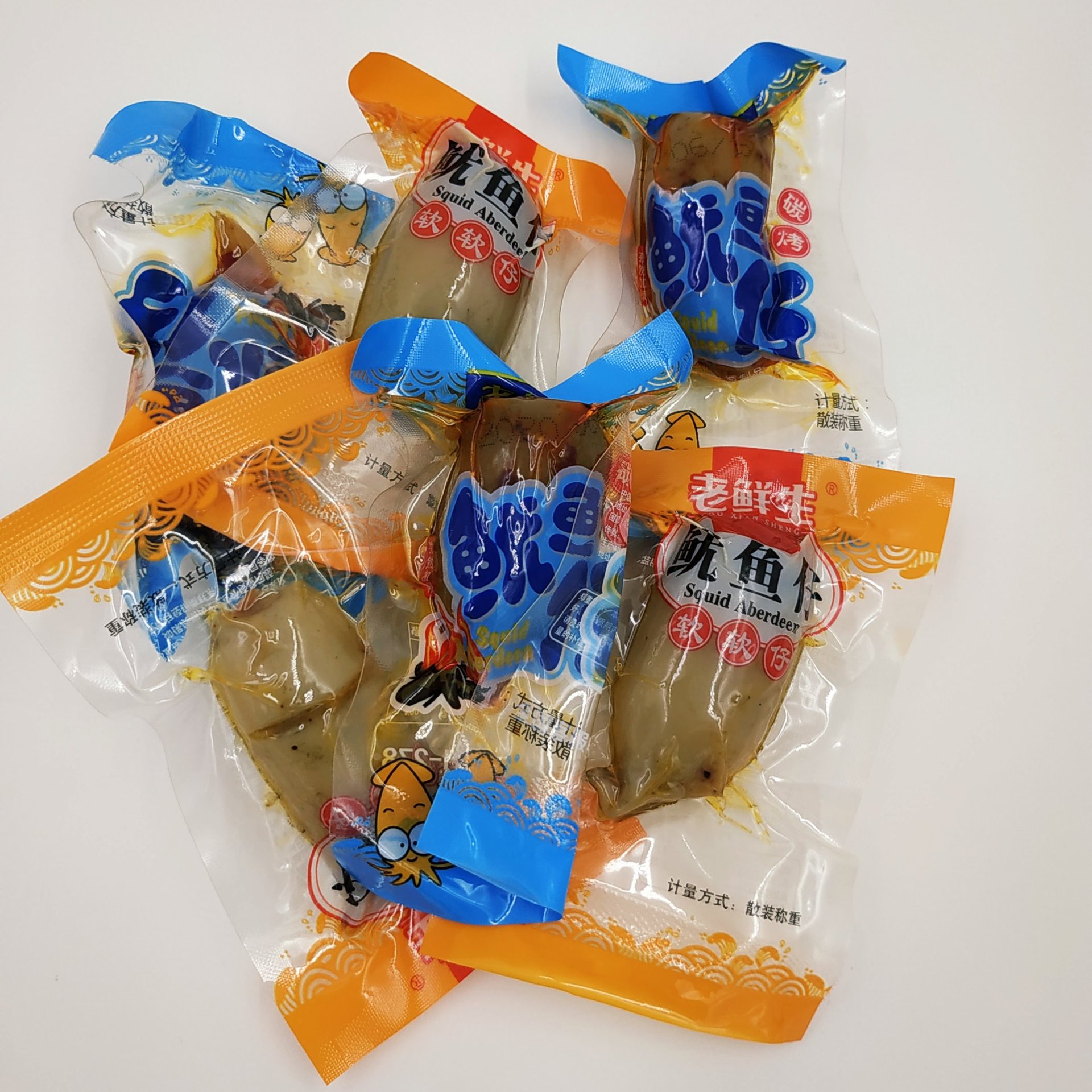 老鲜生 炭烤鱿鱼仔软软仔鱿鱼仔即食海鲜休闲零食独立包装