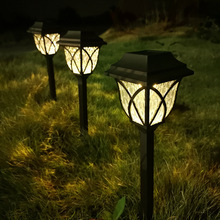新款欧式太阳能草坪灯户外庭院装饰LED地插灯迷你花园灯