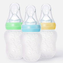 宝宝宽口米糊奶瓶挤压式米粉软头硅胶米糊瓶婴儿辅食勺喂养勺批发