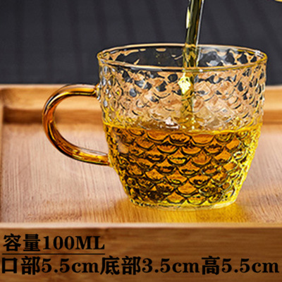Wholesale Hammered Pattern Heat-Resistant Glass Strainer Teapot Home Tea Separation Tea Making Device Scented Tea Set Gift Set