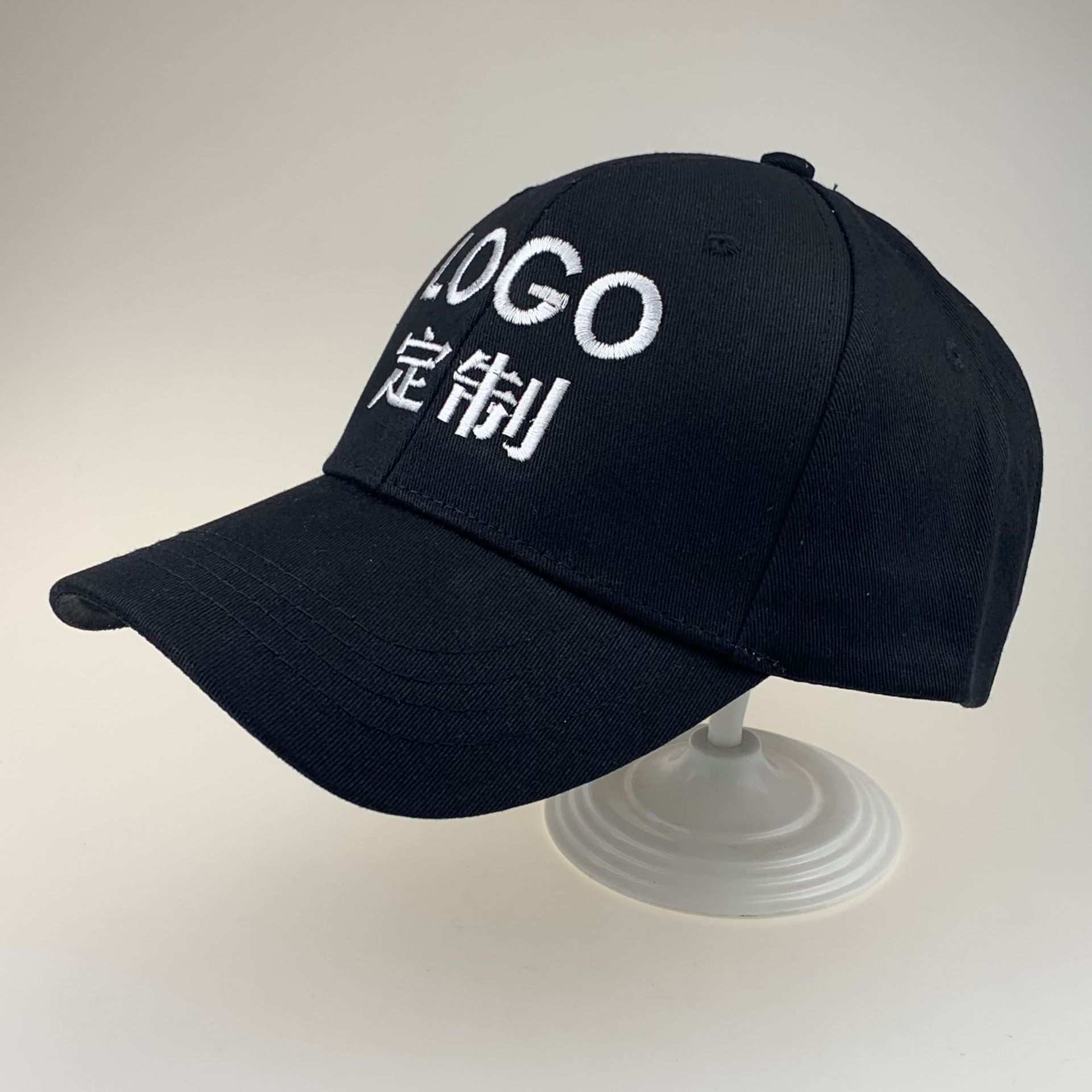 棒球帽刺绣LOGO源头厂家光板帽空白棒球帽一顶起绣鸭舌帽遮阳帽
