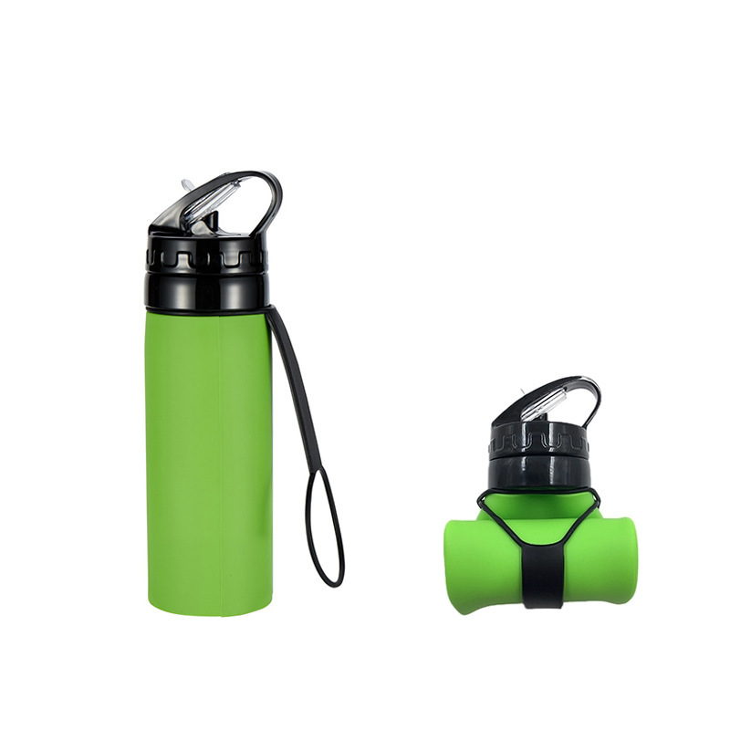 Outdoor Portable Sports Water Bottle Travel Silicone Cup Environmentally Friendly Durable Silicone Folding Water Cup Portable Handy Cup