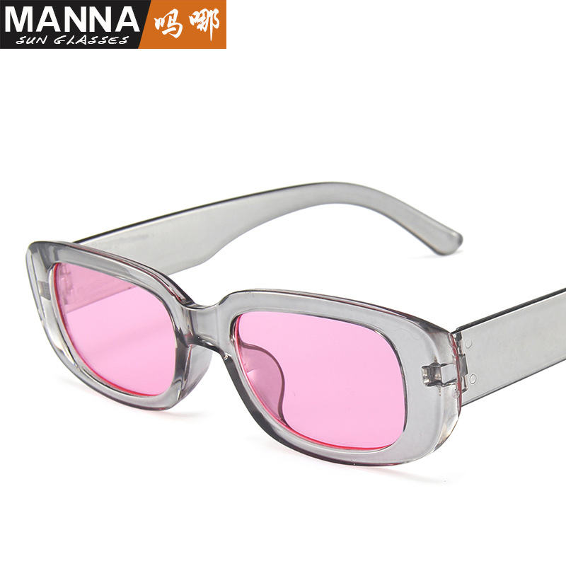 Cross-Border Foreign Trade Small Frame Sunglasses Female Male Trend Ins Sunglasses Personalized Street Shot Colorful Jelly Color Glasses