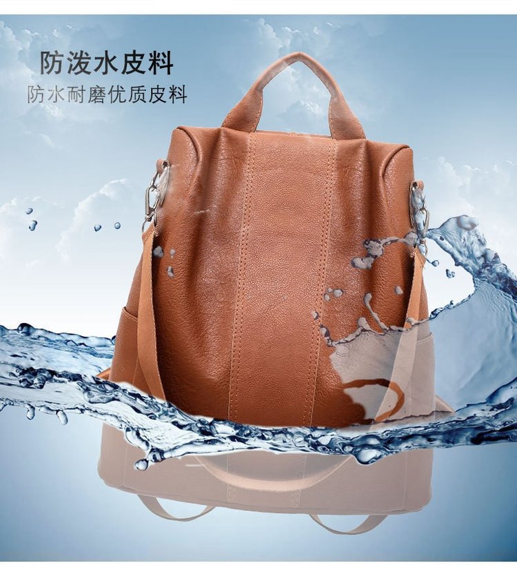 Ins Fashionable Stylish Outfit Backpack 2023 Personality New Western Style Anti-Theft Backpack Female Retro Multi-Functional School Bag