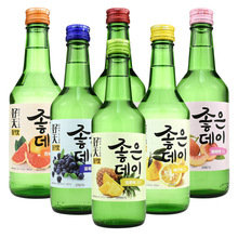 韩国进口果味烧酒 好天好饮水果味烧酒360ml*20瓶