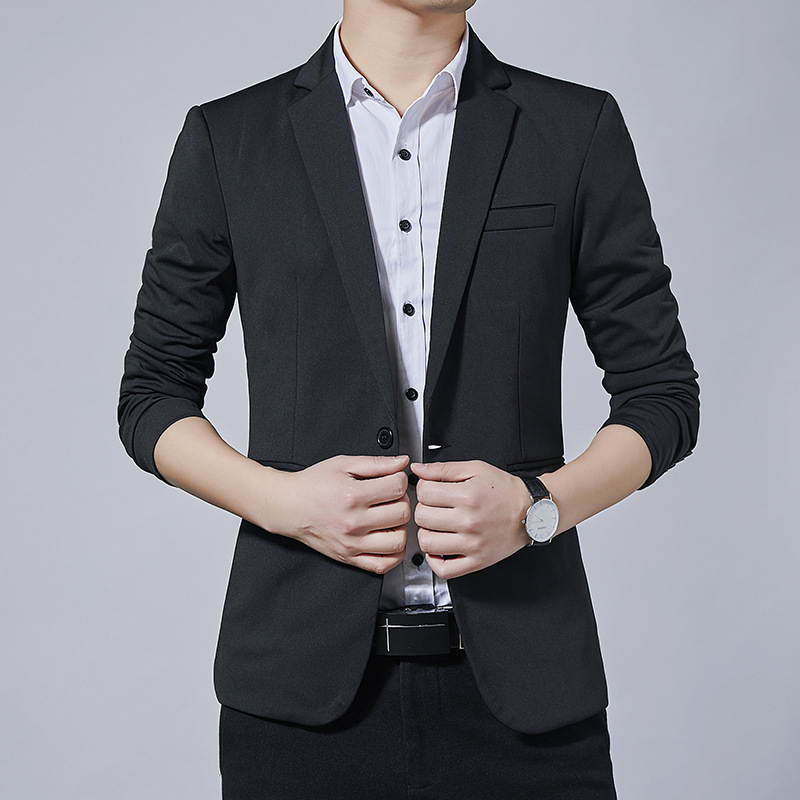 工厂货源 男士韩版商务休闲西服 修身小西装外套上班大码单西上衣