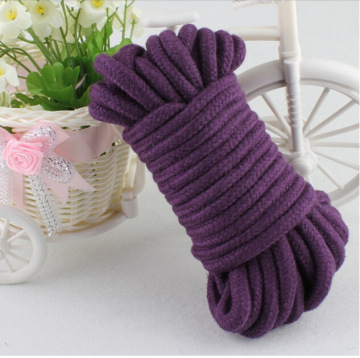 064 情趣绑绳棉线夫妻成人捆绑黑大红紫红粉色10米 极客品牌用具