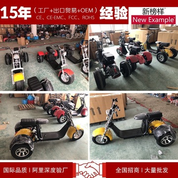 三轮哈雷车哈雷三轮电动车三轮车哈雷三轮摩托车电瓶车 city coco