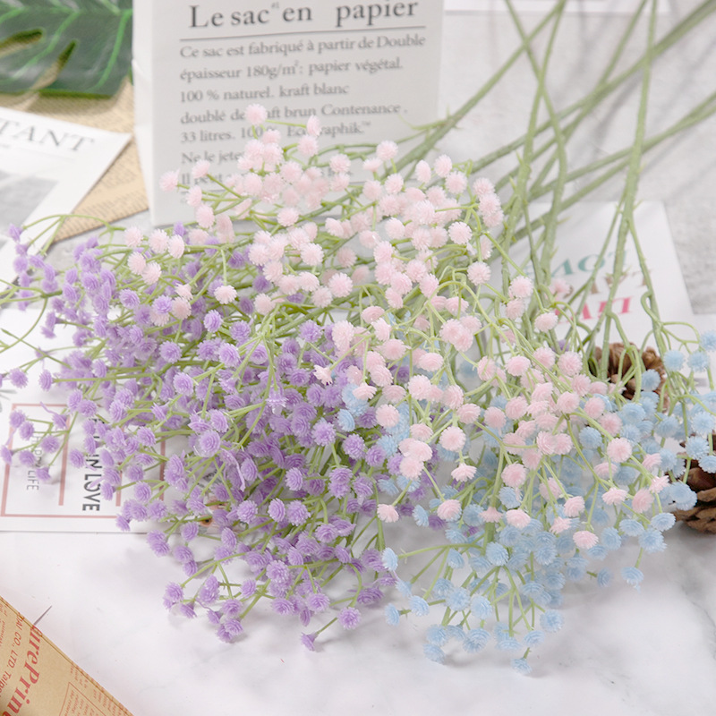 artificial flower wholesale factory simple feel starry sky bridal wedding decoration hand bouquet home artificial flower ornaments