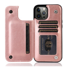 适用iPhone15ProMax插卡手机壳XsMax全包边S23Plus后盖式保护皮套