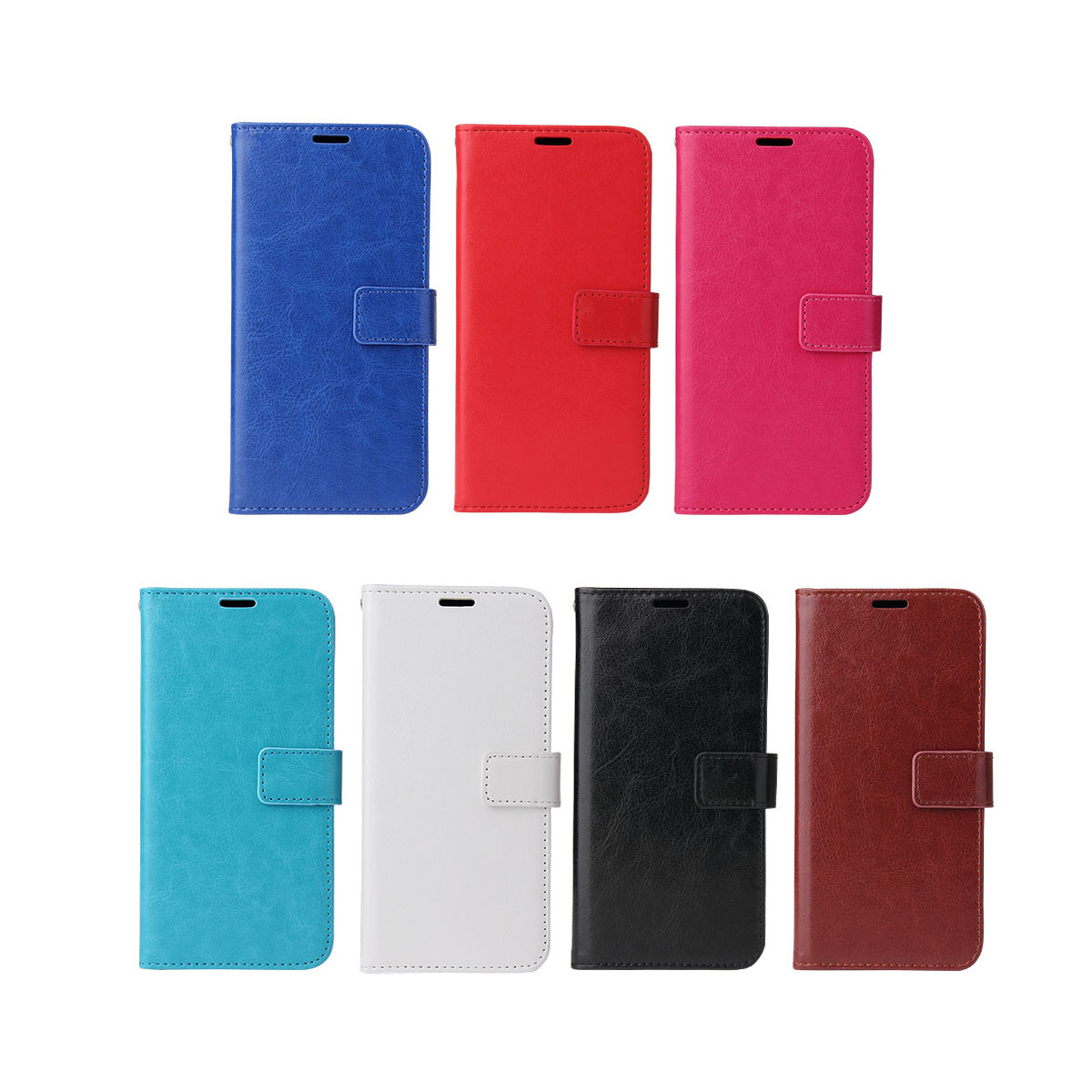 适用iphone12疯马纹皮套XR手机壳苹果11PROMAX翻盖三星手机保护套