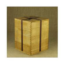 防撞木制茶具包装木盒 天然原木制紫砂茶壶铁壶桐木盒