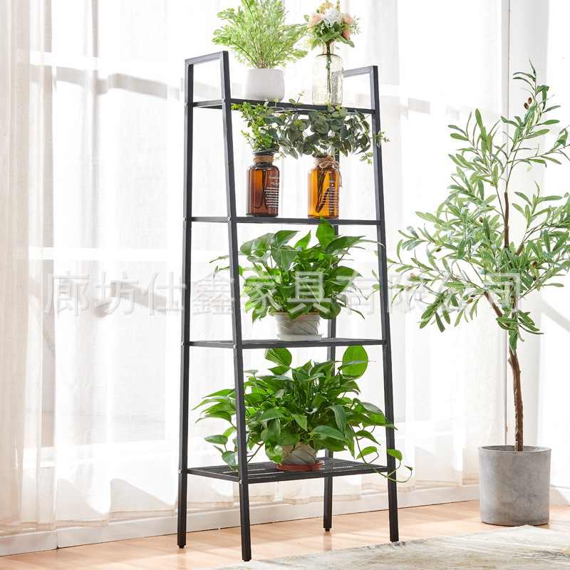 storage rack floor kitchen floor storage rack wrought iron bookcase balcony living room flower rack multilayer storage organizing rack