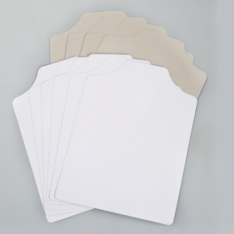 衬衣t桖纸板 叠衣服硬卡纸包装纸内衬隔板灰底白卡纸双面印刷厂家