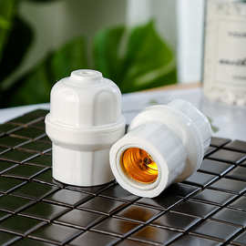 厂家批发悬吊式螺口灯头批发e27灯头灯座陶瓷灯头