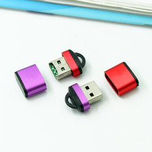 铝壳迷你 TF读卡器 T-Flash卡 USB2.0 高速传输 手机内存卡读卡器
