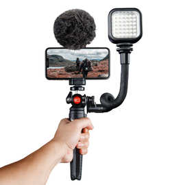 迷你桌面三脚架小型相机手机微单便携Vlog自拍视频直播支架三角架