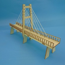DIY自制斜拉桥 学生科技小制作创意小发明力学物理实验玩教具作业