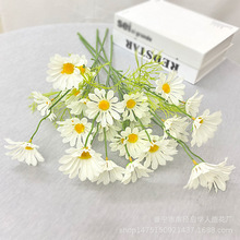 仿真小雏菊花餐桌摆件白色小清新皱菊装饰假花野餐花束黄色洋甘菊