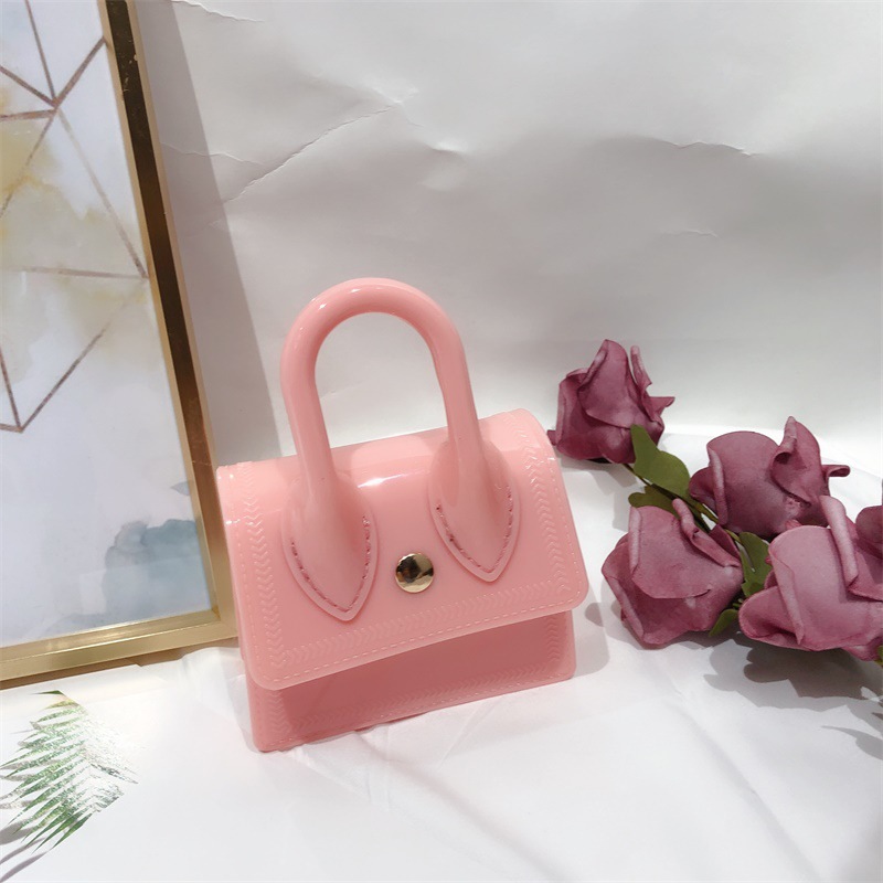 2024 Clearance Spring and Summer New Jelly Bag Mini Pvc Handbag Macaron Coin Purse Shoulder Crossbody Bag