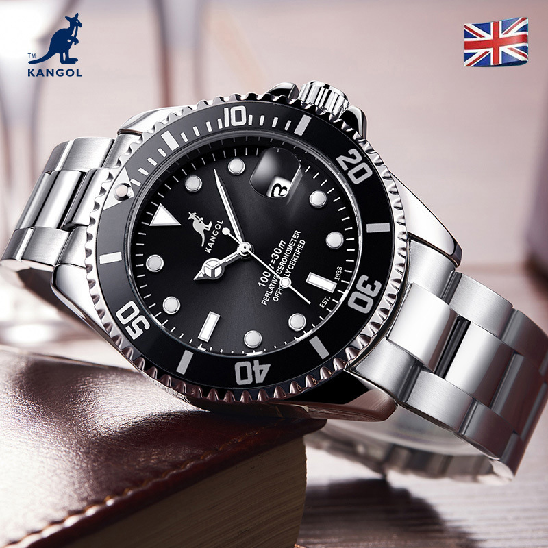 英国品牌坎戈尔袋鼠kangol全自动机械表男士手表学生防水-k109