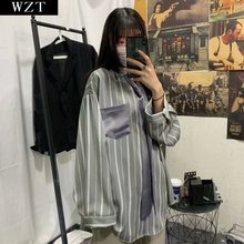 2023年新款衣服林弯弯中性风帅气潮人男女LES帅T寸衫TT长袖衬衫秋