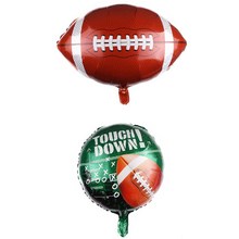 橄榄球铝膜气球 卡通气球派对装饰气球异形橄榄球造型气球批发