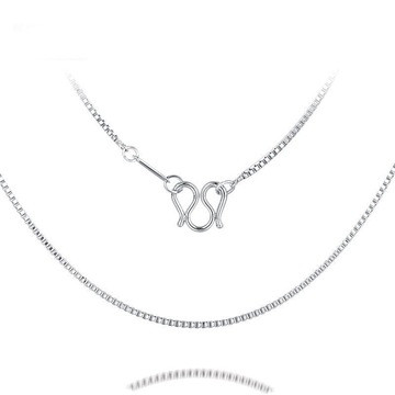 出口铂金 白金项链pt950真金盒子链蹦迪瓜子链锁骨链女士热卖