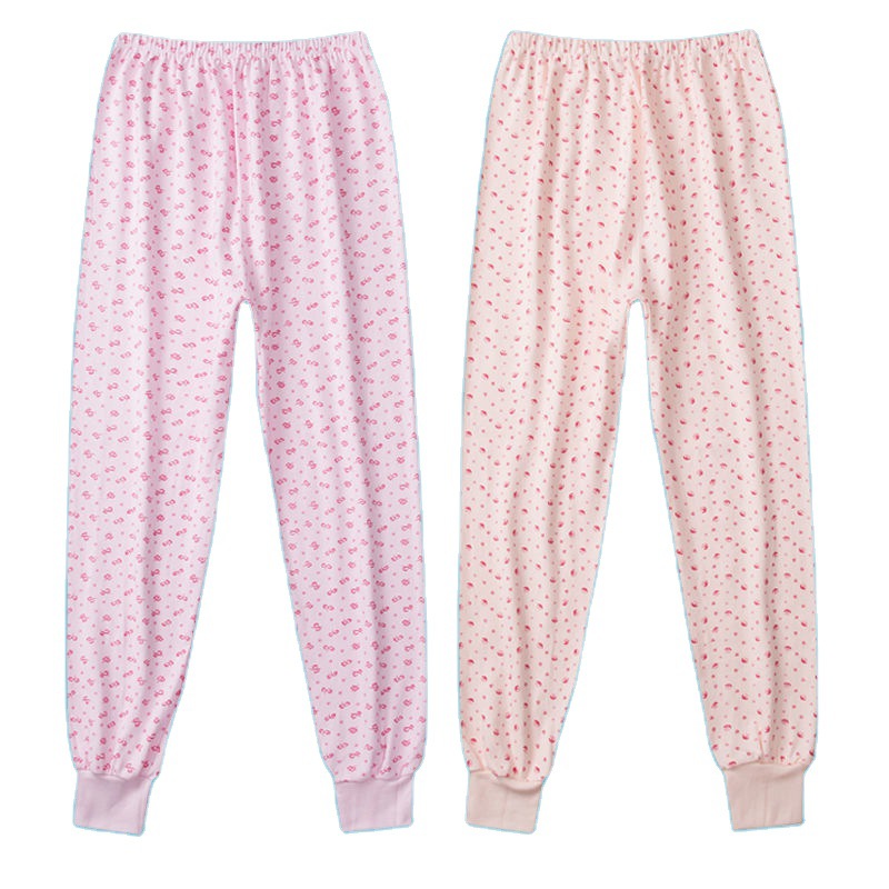 中老年印花秋裤女内穿大码高腰线裤妈妈老人衬裤棉毛裤保暖花秋裤