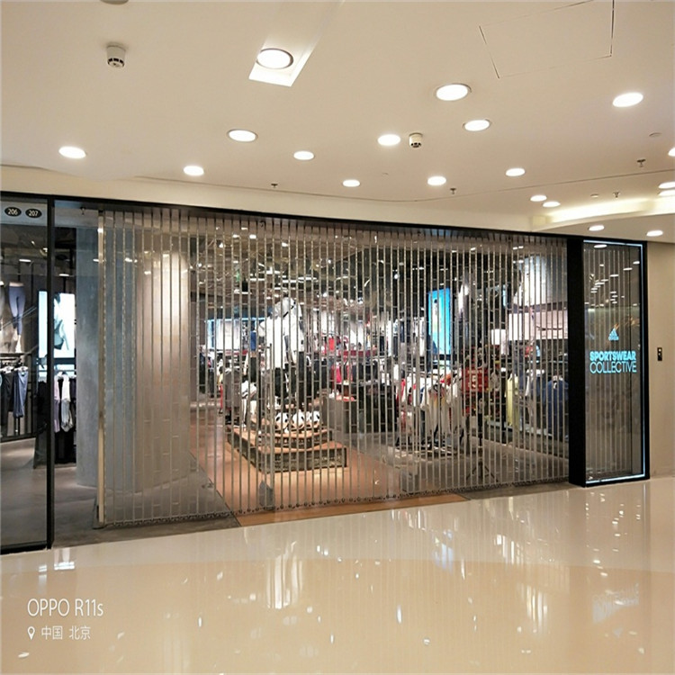 商场店铺电动遥控侧卷水晶门 侧卷卷门 专业制作 规格多样