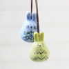 Jingdezhen Hand drawn lovely Cartoon ceramics Ears Wind chime Sell Meng Bag Pendant Door trim Stocks With accessories Jingdezhen Hand drawn lovely Cartoon ceramics Ears Wind chime Sell Meng Bag Pendant Door trim Stocks With accessories