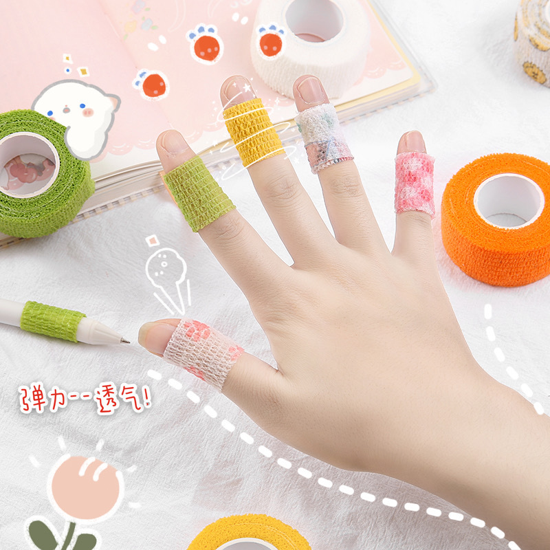 Finger Bandage Student Cute Combination Writing Finger Anti-Wear Hand Tape Cartoon Anti-Wear Anti-Cocoon Self-Adhesive Finger Guard