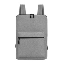 新款超薄双肩商务电脑背包尼龙男士14-15寸笔记本包双背制作LOGO