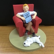 丁丁历险记 丁丁 Tintin 小狗 白雪 米卢 套装 公仔手办人偶模型