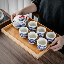 厂家直销复古日本提梁壶功夫茶具茶具套组双层隔热杯子
