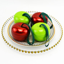 创意新款圣诞节苹果形状糖果盒幼儿园儿童小礼物盒圣诞夜小礼品盒
