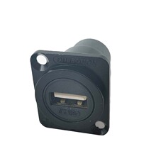 光纤面板式转接 D型模块六类网络USB2.0千兆网络对接直插RJ45网线