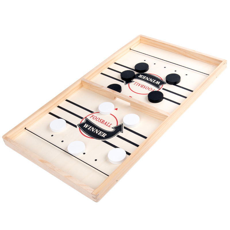 Tiktok Wooden Pop-up Chess Parent-Child Interactive Chess Collision Chess Pop-up Ball Desktop Ice Hockey Spot Amazon Catapult