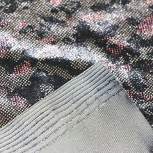 涂料印花韩国绒丝绒布针织涤氨纶经编胶浆涂料印花不倒绒韩国绒布