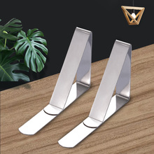 厂家直销不锈钢台布夹 可调节式三角形桌夹4.5cm桌布防滑固定夹子