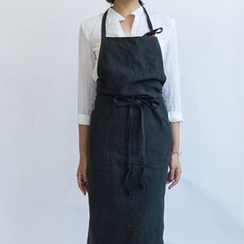 水洗棉100cm*100cm围裙男女日式韩版厨房logo印字餐饮烘焙工作服