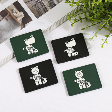 战术熊战术犀牛pvc魔术贴臂章 衣服贴纸-阿里巴巴