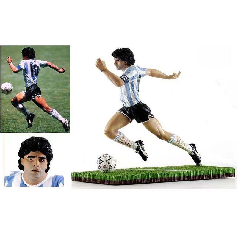 欧美世界杯足球明星公仔手办礼物马拉多纳上帝之手树脂工艺品摆件