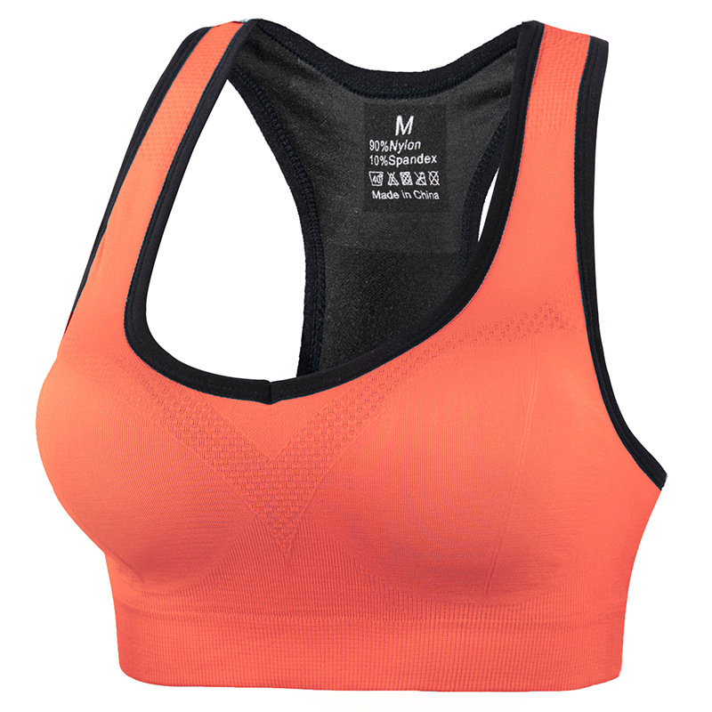 plus-Sized plus Size Hollow-out Vest Sports Underwear Summer Small Breast Yoga Running High Strength Shockproof Sports Bra