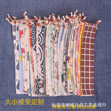 印花DIY梳子餐具束口收纳袋 随身日式筷子勺子便携抽绳布袋